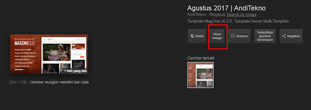 Cara Mengembalikan Fitur Tombol "View Image" di Google Gambar