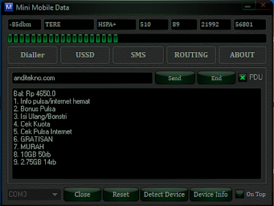 Cara Cek Pulsa di Modem Huawei STC e3276