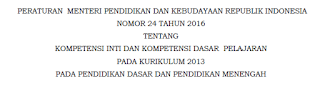 Lampiran Permendikbud No 24 Tahun 2016 PDF Lampiran Permendikbud No 24 Tahun 2016 PDF tentang KI dan KD